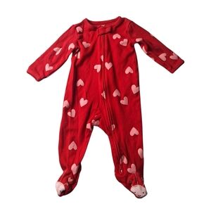 Carters Baby 100% Cotton 2-Way Zip Sleep & Play Pajamas Girls 6 Month